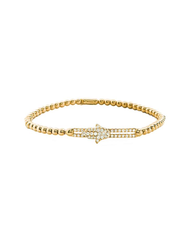 Ylang 23 Diamond Hamsa Bracelet - Yellow Gold