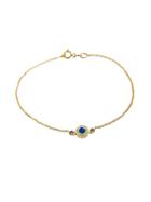 Jennifer Meyer Diamond Opal Inlay Circle Bracelet - Yellow Gold