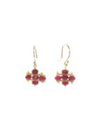 Ten Thousand Things Ruby Foxtail Crest Earrings