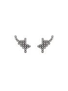 Yannis Sergakis Curved Bezel Set Diamond Charni?res Studs
