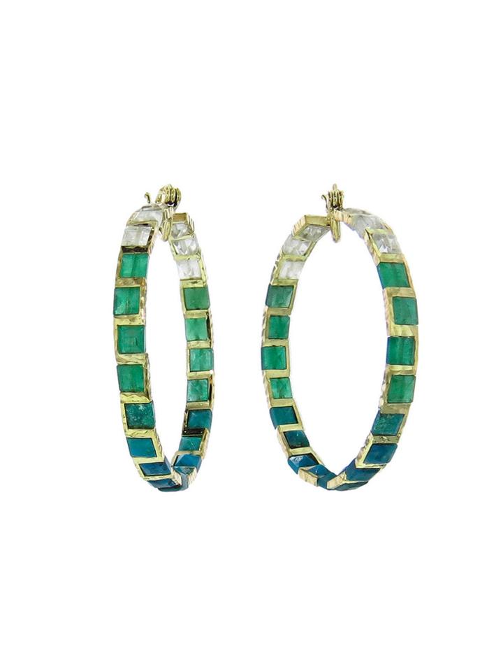 Nak Armstrong Handmade Mosaic Hoops