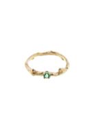Yayoi Forest Twig Ring With Emerald
