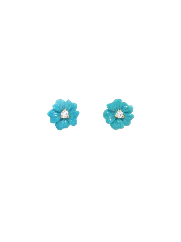 Paul Morelli Large Turquoise Flower Studs