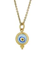 Ara Collection Small Light Blue Evil Eye Pendant