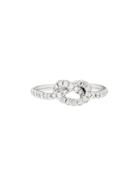 Finn Love Knot Ring With Diamonds - White Gold