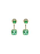 Jemma Wynne Colombian Emerald Jacket Earrings