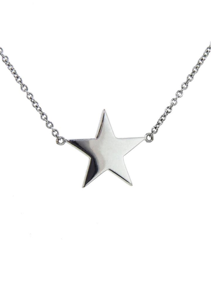 Jennifer Meyer Lucky Star Necklace - White Gold