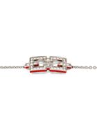 Ylang 23 Skinny Deco Icon Bracelet - White Gold