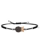 Pippo Perez Black Diamond Owl Bracelet - Rose Gold