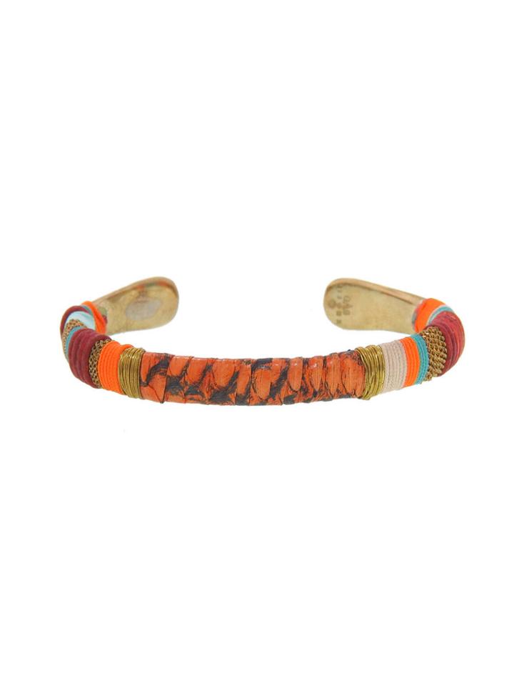 Gas Bijoux Orange Python Massai Cuff