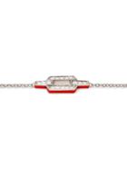 Ylang 23 Skinny Deco Link Bracelet - White Gold