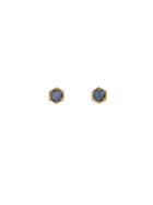 Cathy Waterman Hexagonal Opal Stud Earrings