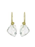 Jamie Joseph Asymmetric Rock Crystal Earrings