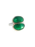Jamie Joseph Double Faceted Emerald Ring