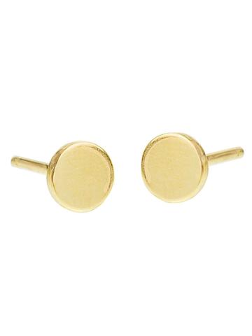 Jennifer Meyer Circle Studs - Yellow Gold