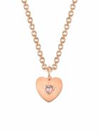 Irene Neuwirth Opal Heart Charm - Rose Gold