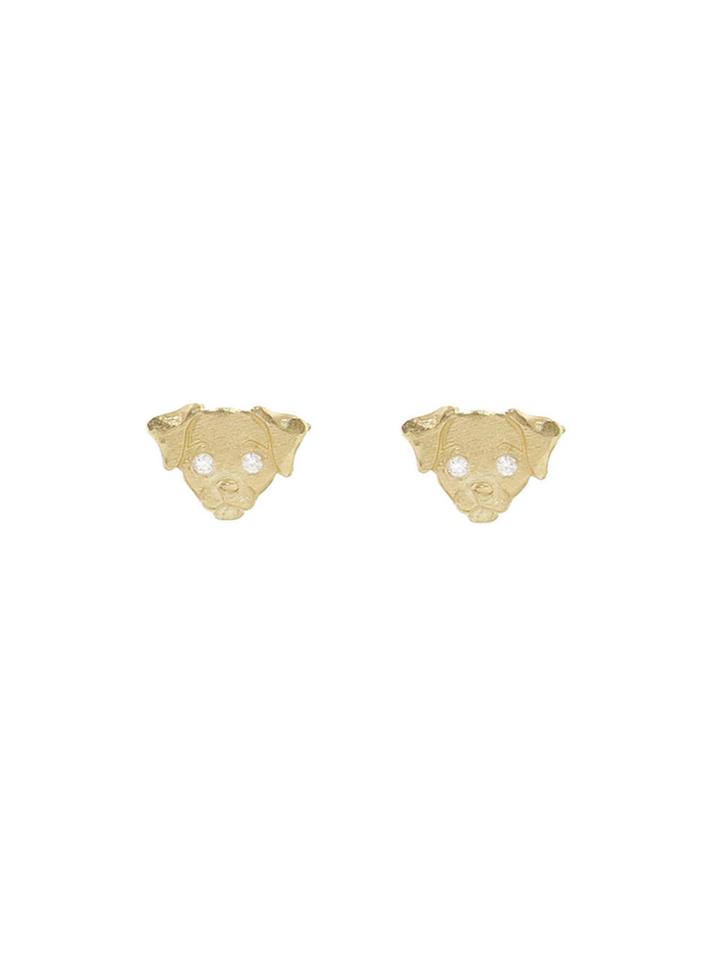 Ylang 23 Puppy Studs With Diamonds