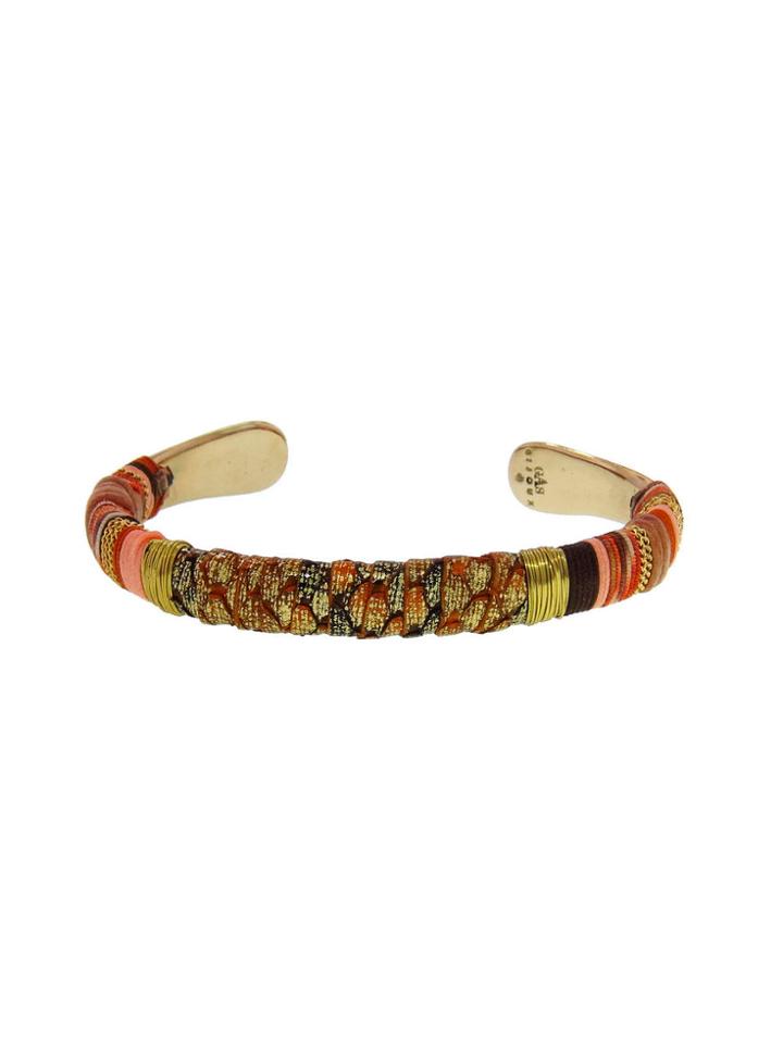 Gas Bijoux Multi Colored Gold Massai Cuff