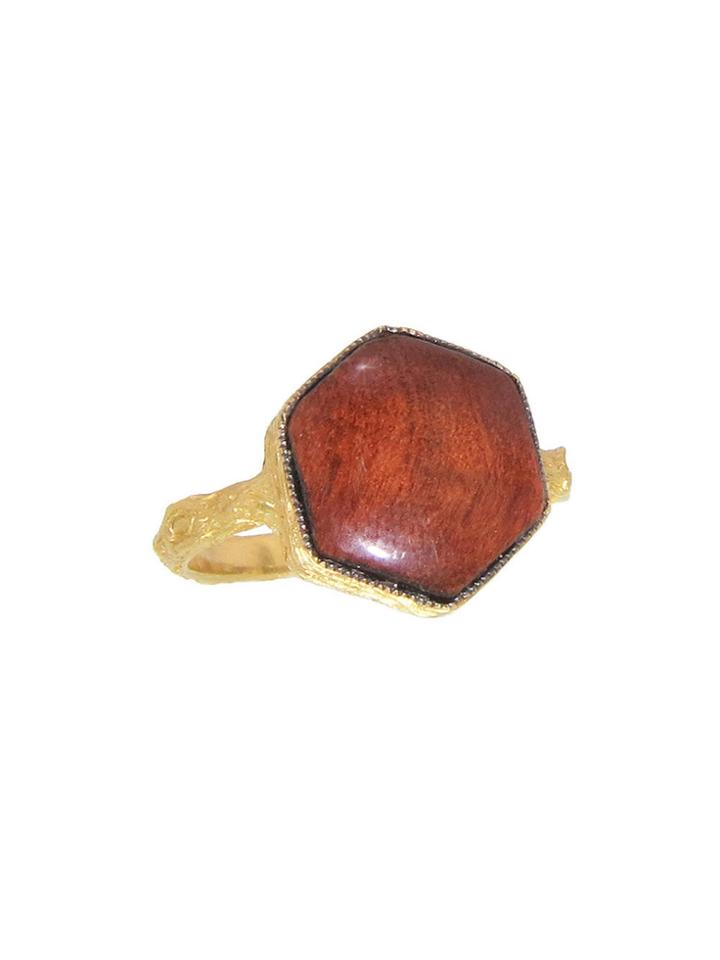 Cathy Waterman Fallen Redwood Ring - 22 Karat Gold