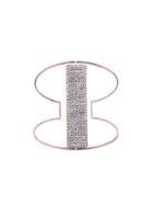Yannis Sergakis Bezel Set Diamond Bar Charni?res Cuff - Rose Gold