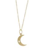 Andrea Fohrman Crescent Moon Charm - Matte Yellow Gold