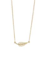 Jennifer Meyer Mini Leaf Necklace With Diamonds