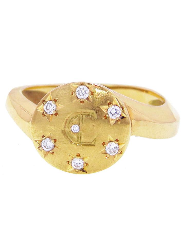 Catherine Michiels Salome Initial Ring