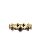 Cathy Waterman Princess Cut Black Spinel Band - 22 Karat Gold