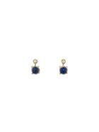 N+a New York Blue Opal Stud Earrings With Diamonds