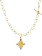 Cathy Waterman Goddess Muse Designer Charm With Amethyst - Yellow Gold