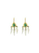Ten Thousand Things Paraiba Tourmaline And Wing Pearl Earrings