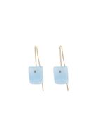 Necessary Stone Blue Chalcedony Short Wire Earrings