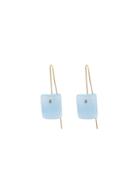 Necessary Stone Blue Chalcedony Short Wire Earrings
