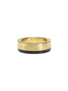 Todd Reed Gold Band With Black Jade