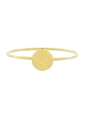 Jennifer Meyer Yellow Gold Circle Stacking Ring