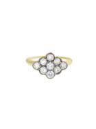 Lori Mclean Antique Diamond Nine Stone Ring