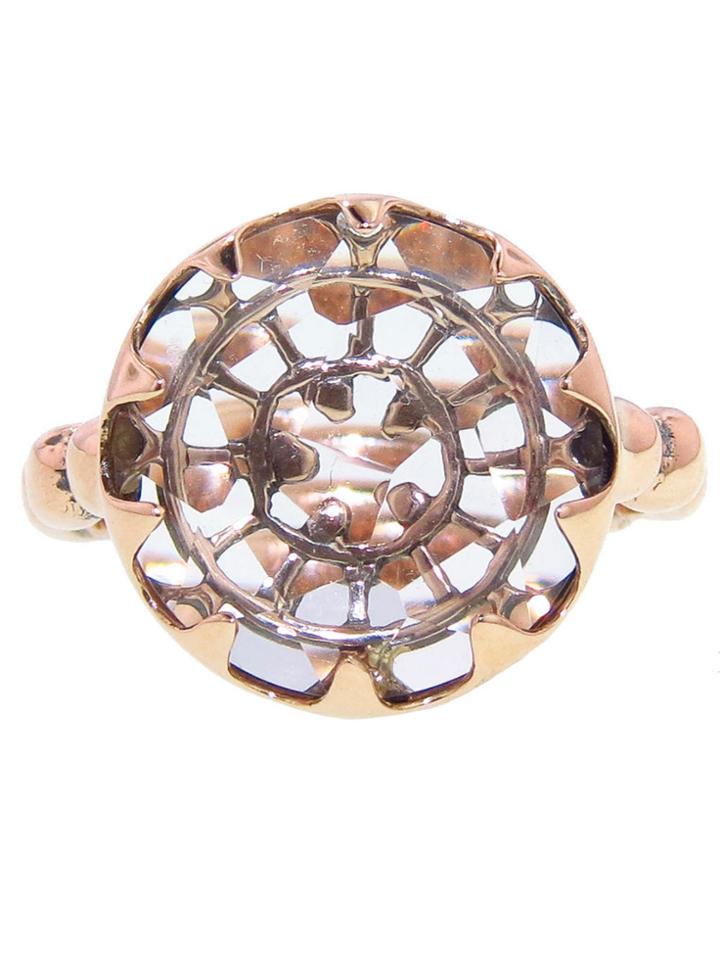 Laurent Gandini Anello Bisanzio Rotondo Ring - Rose Gold