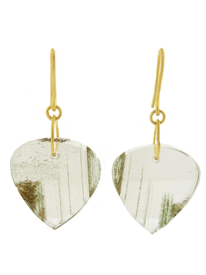 Lfrank Fat Quartz Leaf Earrings