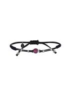 Pippo Perez Ladybug Cord Bracelet With Rubies