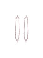 Yannis Sergakis Long Charni?res Earrings With Diamonds - Rose Gold