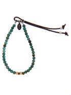 Catherine Michiels Gold Beads On African Turquoise Stardust Bracelet