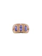 Celine Daoust Tanzanite Trio Ring - Rose Gold
