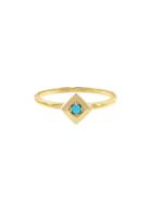 Ylang 23 Gold Chip Ring With Turquoise
