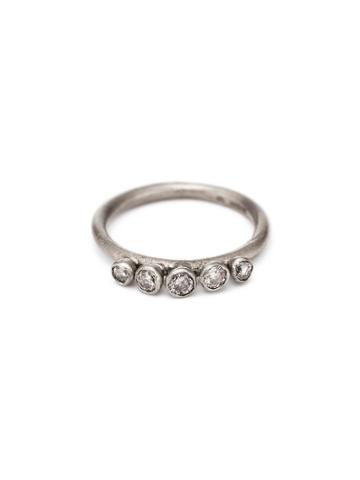 Ruth Tomlinson Five Diamond Ring - White Gold