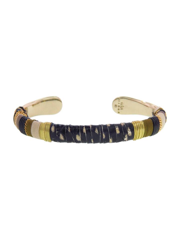 Gas Bijoux Black Python Massai Cuff
