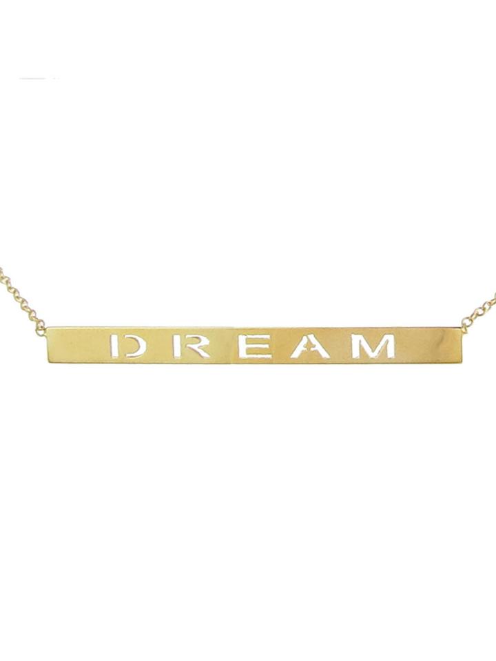 Kacey K 'dream' Bar Necklace
