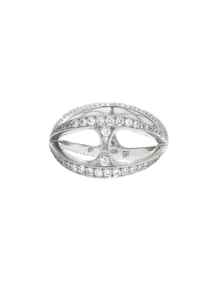 Cathy Waterman Geometric Infinity Band - Designer Platinum Ring