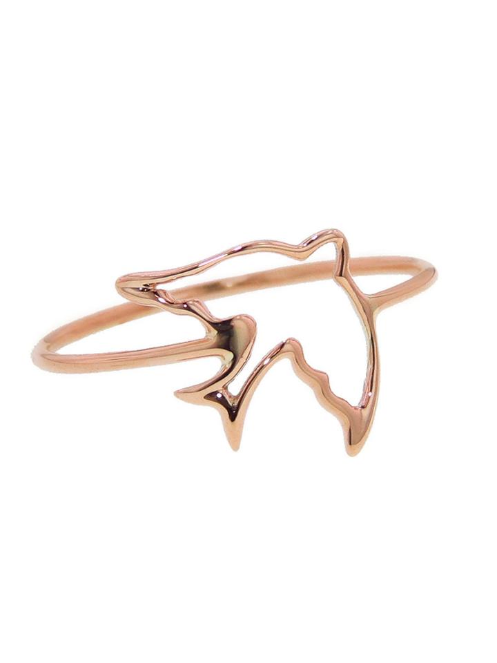 Kismet By Milka Open Bird Ring In Rose Gold