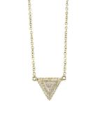 Jennifer Meyer Trillion Diamond Pendant With Pave Frame