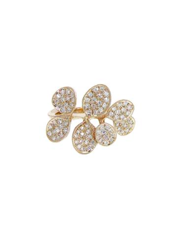 Kataoka Pave Diamond Petal Ring